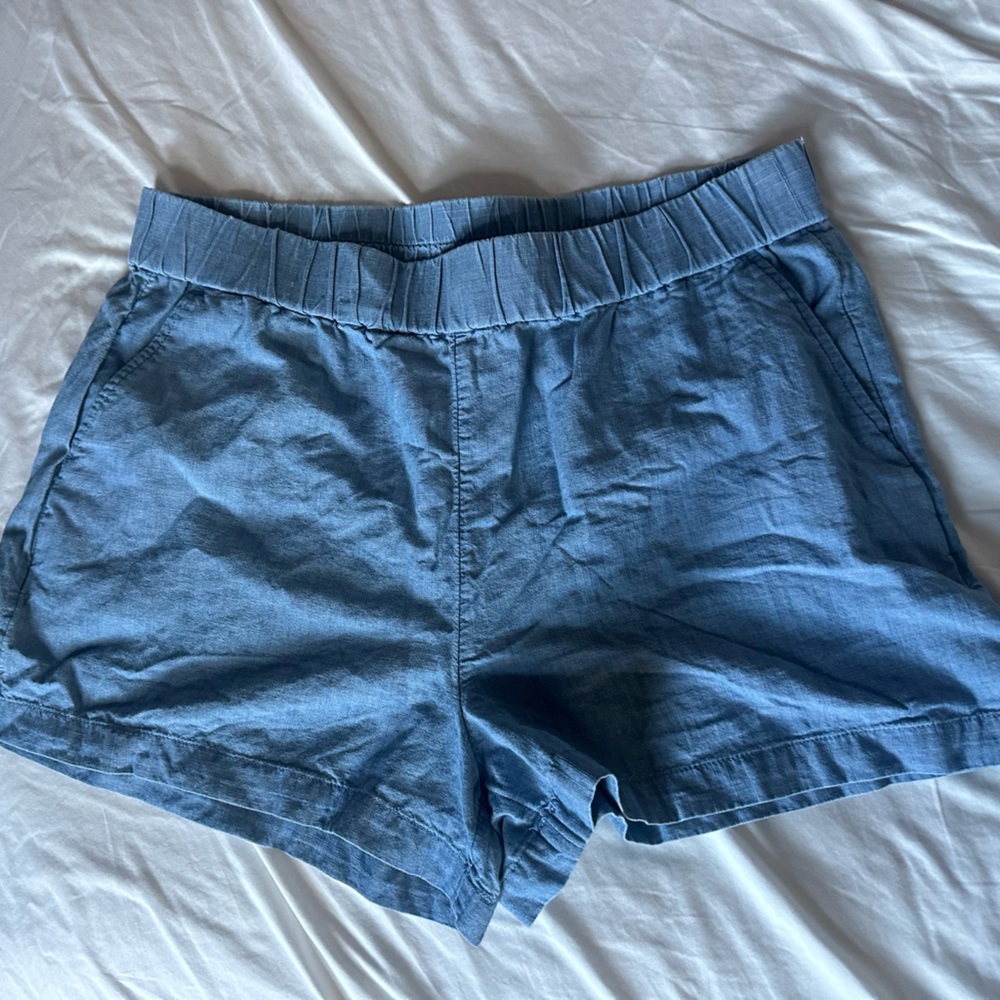 J. Crew Blue Pull-on Cotton Shorts